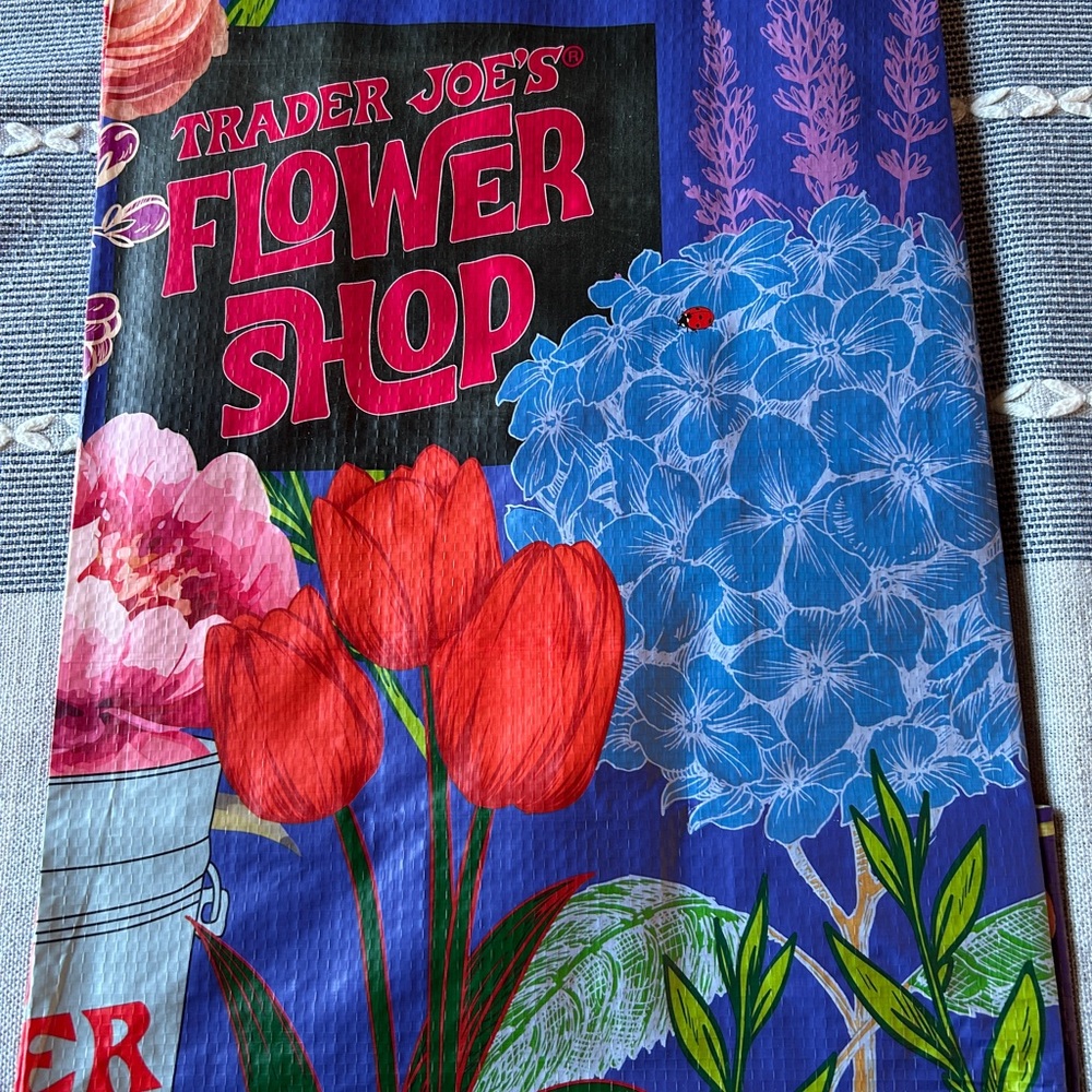 3 Trader Joe's Tote Bags: Flower Shop, Tennessee and Michigan
